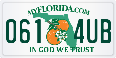 FL license plate 0614UB