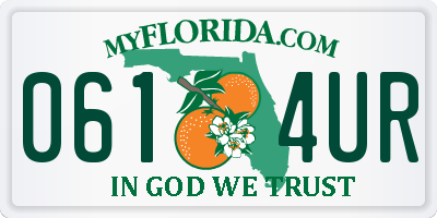 FL license plate 0614UR