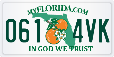 FL license plate 0614VK