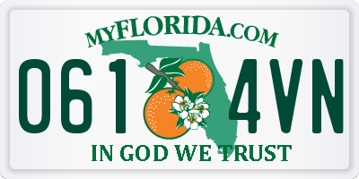 FL license plate 0614VN