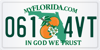 FL license plate 0614VT