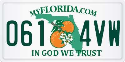 FL license plate 0614VW