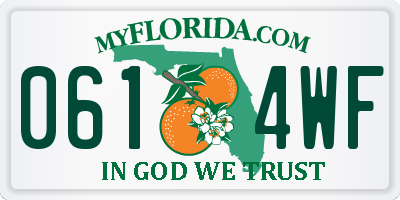 FL license plate 0614WF
