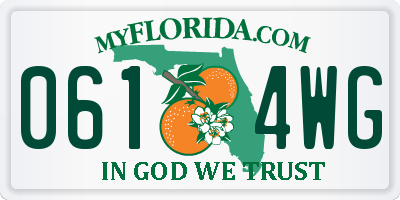 FL license plate 0614WG