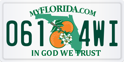 FL license plate 0614WI