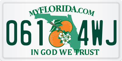FL license plate 0614WJ