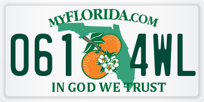 FL license plate 0614WL