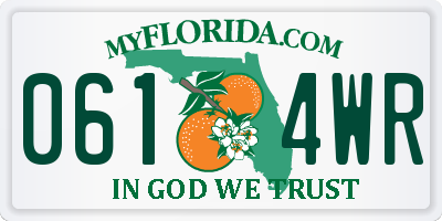 FL license plate 0614WR