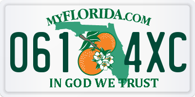 FL license plate 0614XC