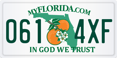 FL license plate 0614XF