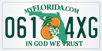 FL license plate 0614XG