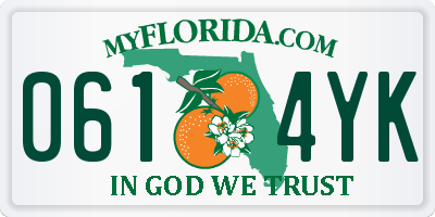 FL license plate 0614YK