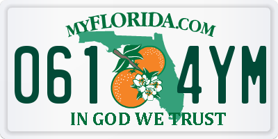 FL license plate 0614YM