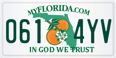 FL license plate 0614YV