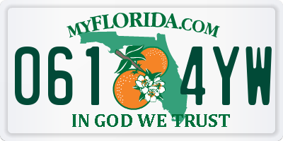 FL license plate 0614YW