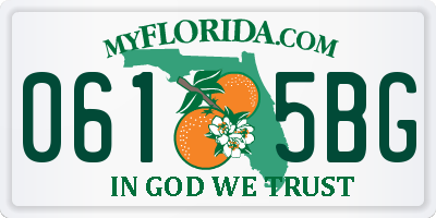 FL license plate 0615BG
