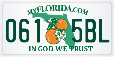 FL license plate 0615BL