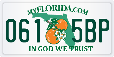 FL license plate 0615BP
