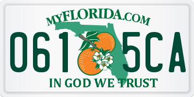 FL license plate 0615CA
