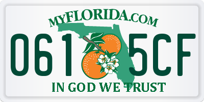 FL license plate 0615CF
