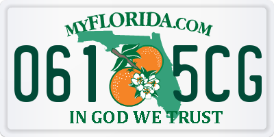 FL license plate 0615CG