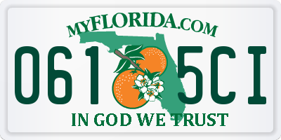 FL license plate 0615CI