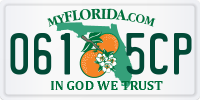 FL license plate 0615CP