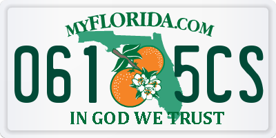 FL license plate 0615CS