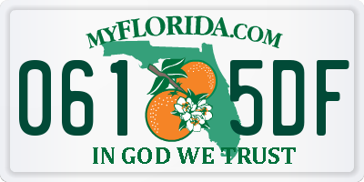 FL license plate 0615DF