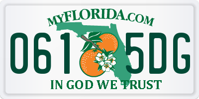 FL license plate 0615DG