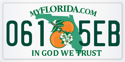 FL license plate 0615EB