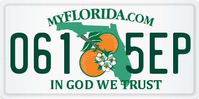 FL license plate 0615EP