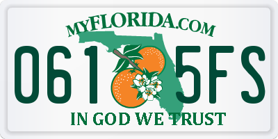 FL license plate 0615FS