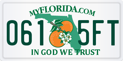 FL license plate 0615FT