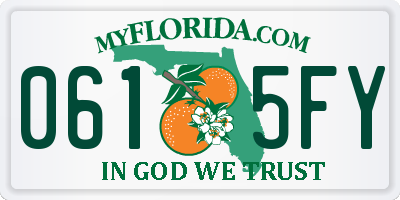 FL license plate 0615FY