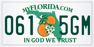 FL license plate 0615GM
