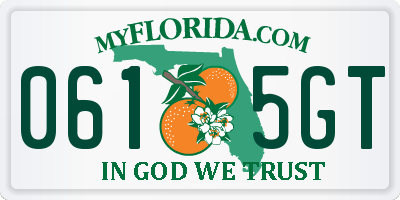 FL license plate 0615GT