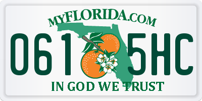 FL license plate 0615HC