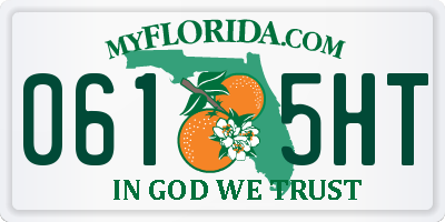 FL license plate 0615HT