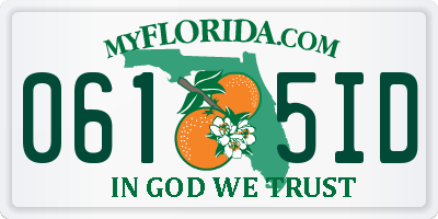 FL license plate 0615ID