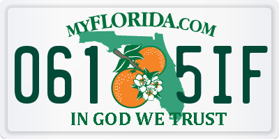 FL license plate 0615IF