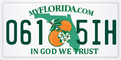 FL license plate 0615IH