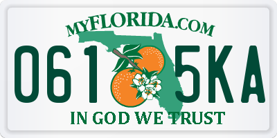 FL license plate 0615KA