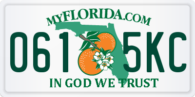 FL license plate 0615KC