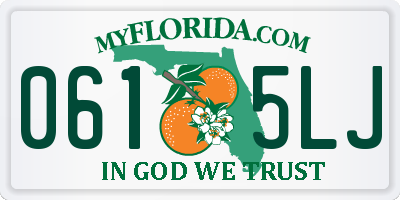 FL license plate 0615LJ