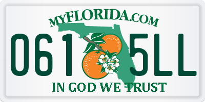 FL license plate 0615LL