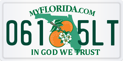 FL license plate 0615LT