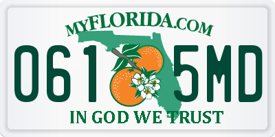 FL license plate 0615MD