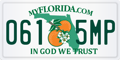 FL license plate 0615MP