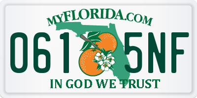 FL license plate 0615NF